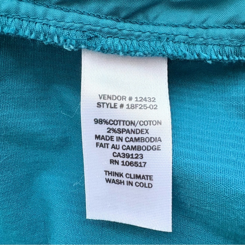 NWT Northern Reflections Corduroy Boyfriend Women’s Teal Jacket Cottagecore Sz M - Picture 7 of 10